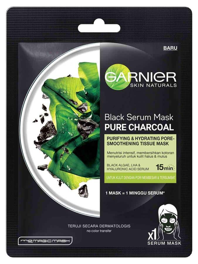Garnier Black Serum Mask Pure Charcoal Black Algae