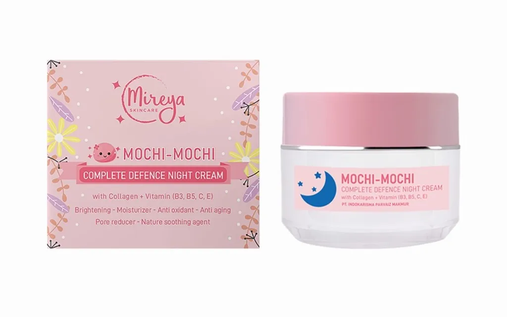 Krim malam untuk remaja_Mireya Mochi-Mochi Complete Defense Night Cream_