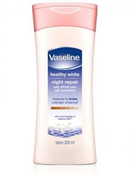 Vaseline Healthy White Night Repair Lotion