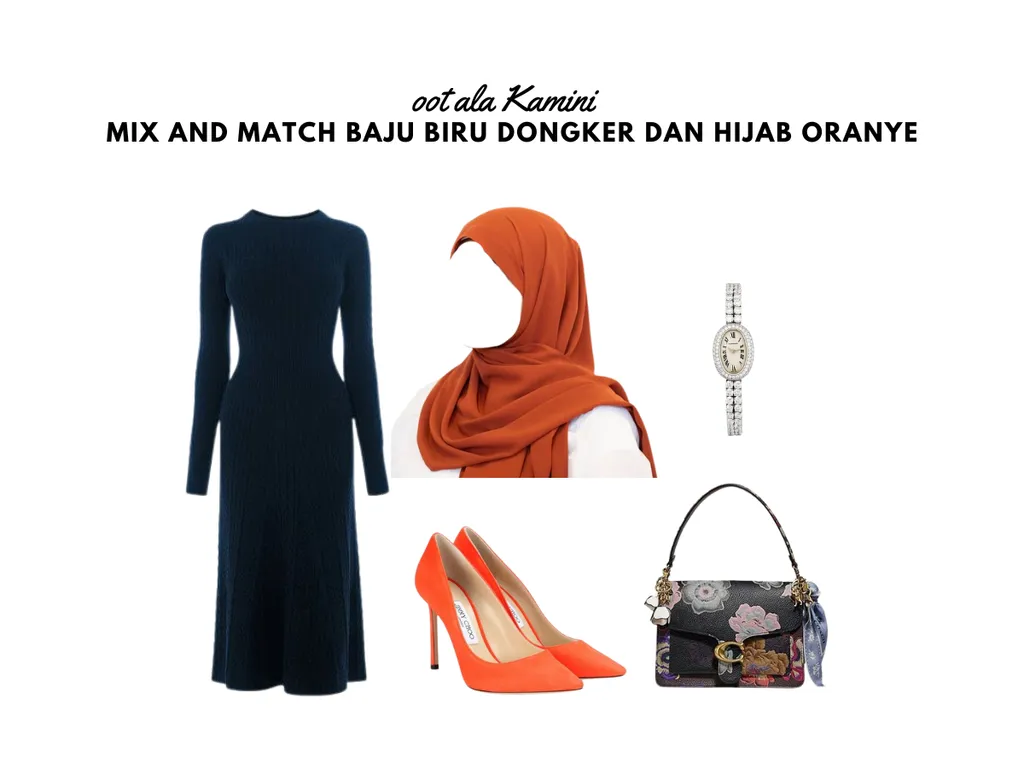 hijab oranye