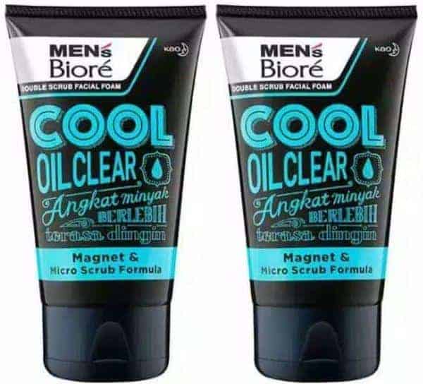 Men’s Biore Double Scrub Cool Oil Clear