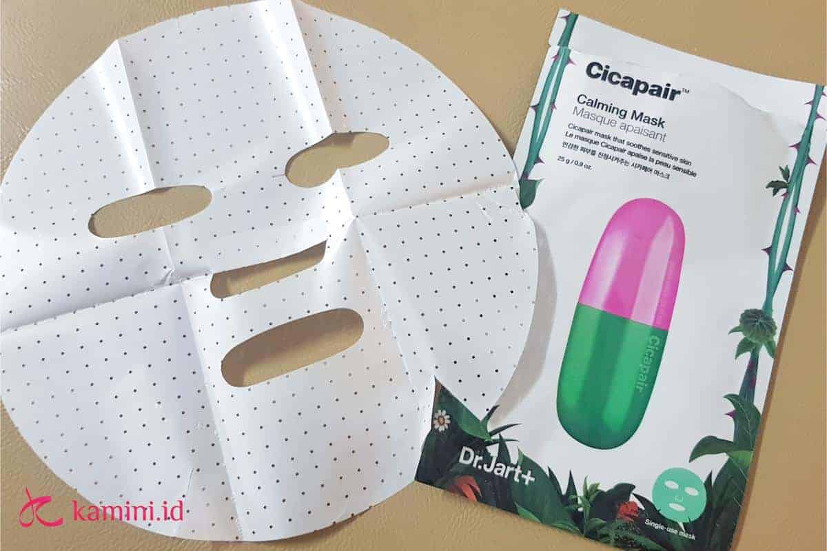 Review Dr.jart+ Cicapair Calming Sheet Mask untuk Kulit Sensitif