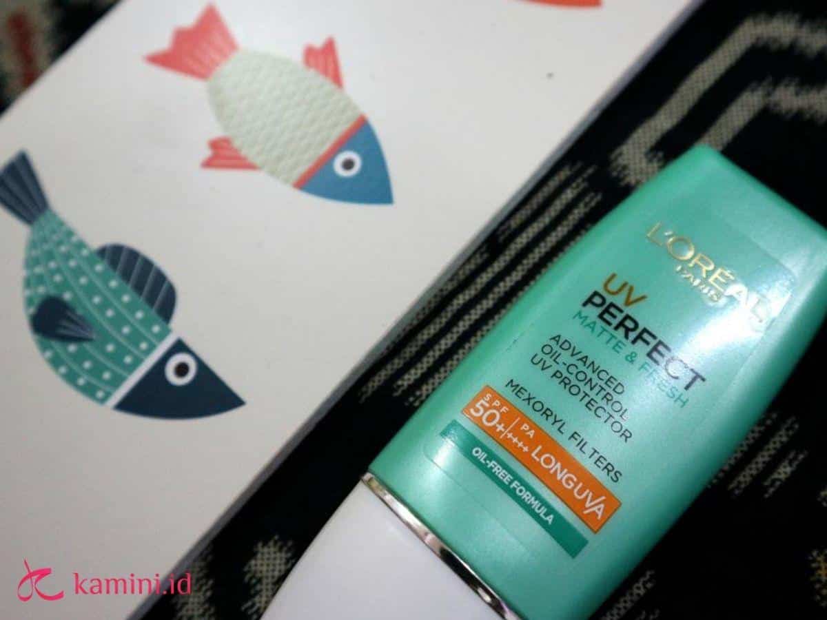 Review L'Oréal Paris UV Perfect Matte & Fresh Sunscreen 1
