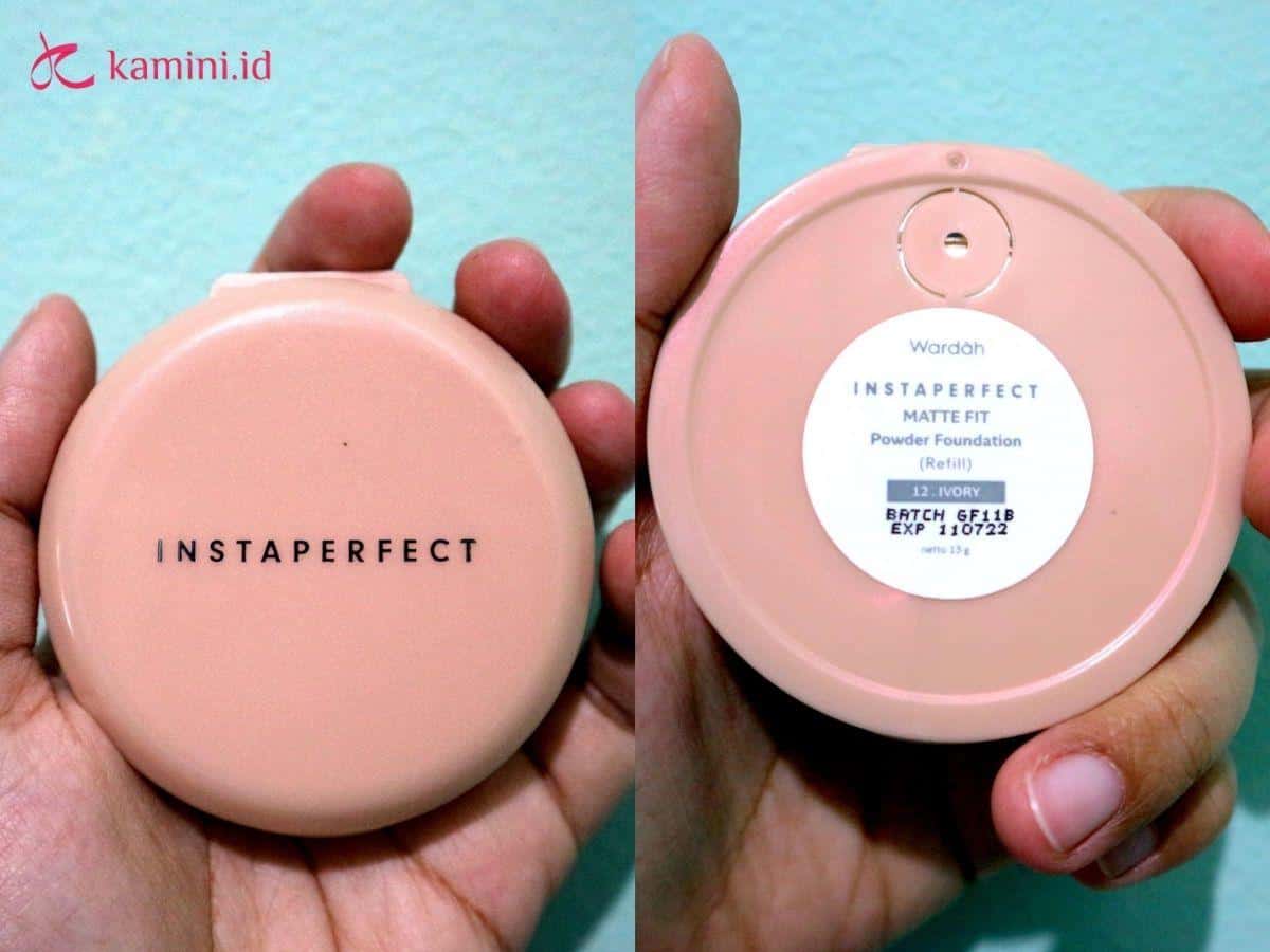 Review Wardah Instaperfect Matte Fit Powder Foundation 7