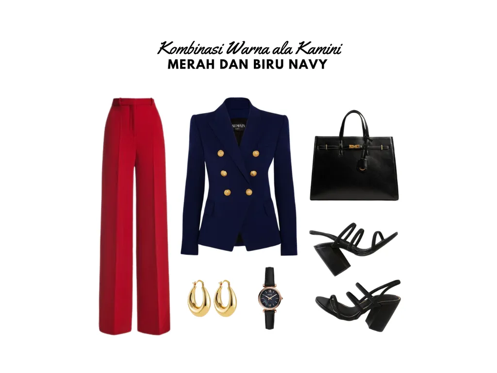 Warna Merah dan Navy_