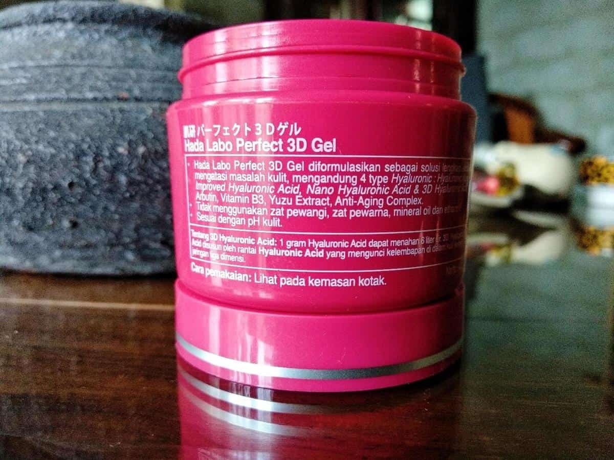 review hada labo perfect 3d gel_Ingredients