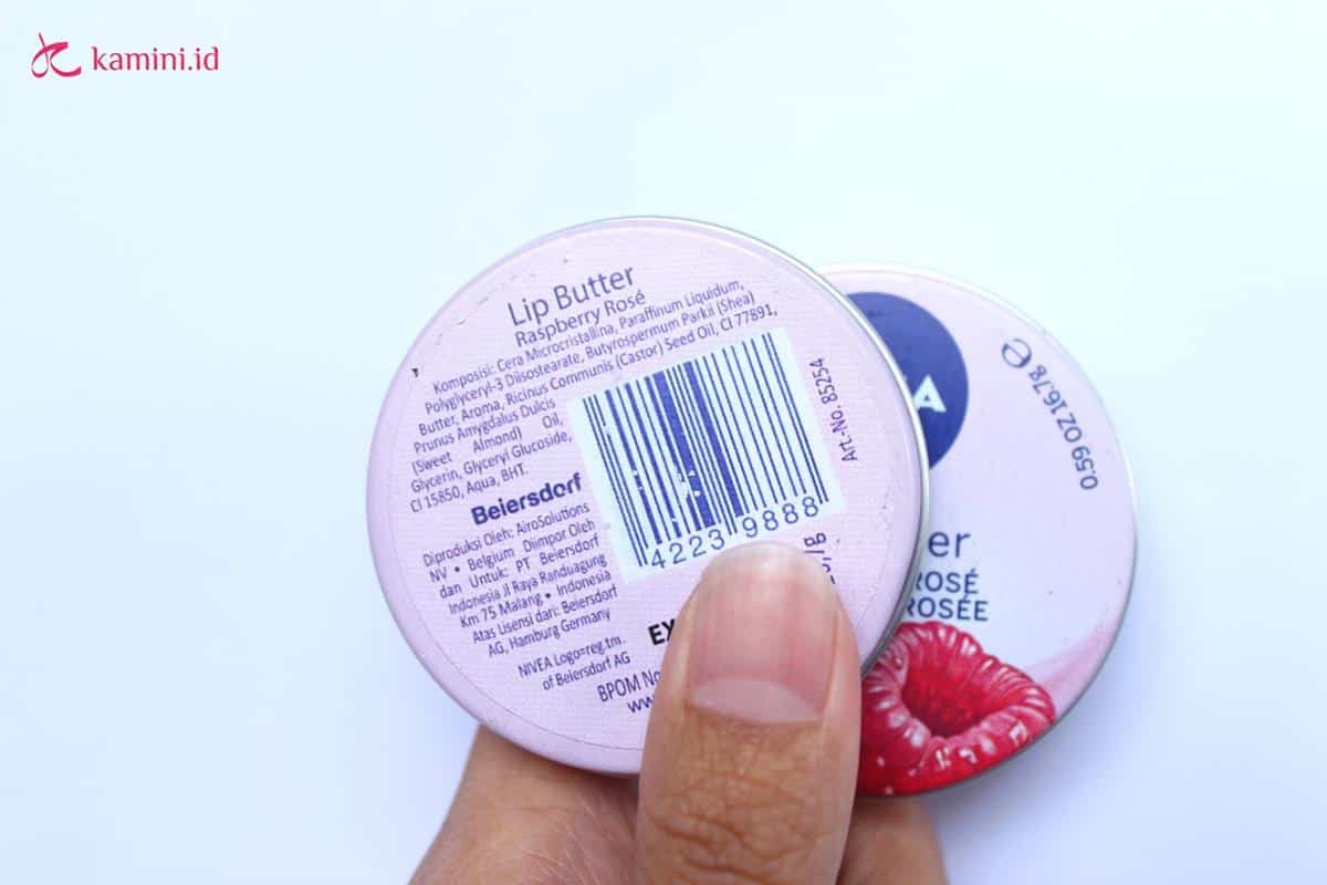 review nivea lip butter_ ingredients