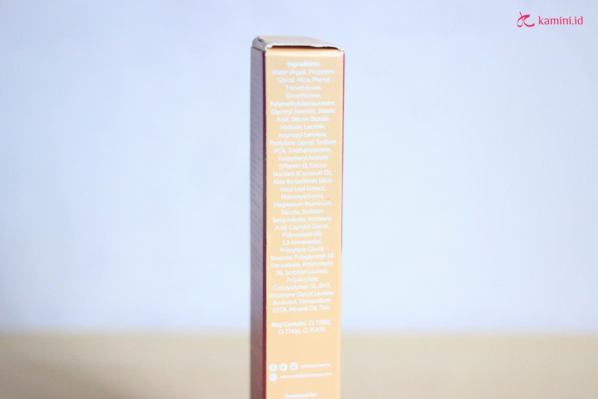 review marina glow ready liquid highlighter_ingredients list