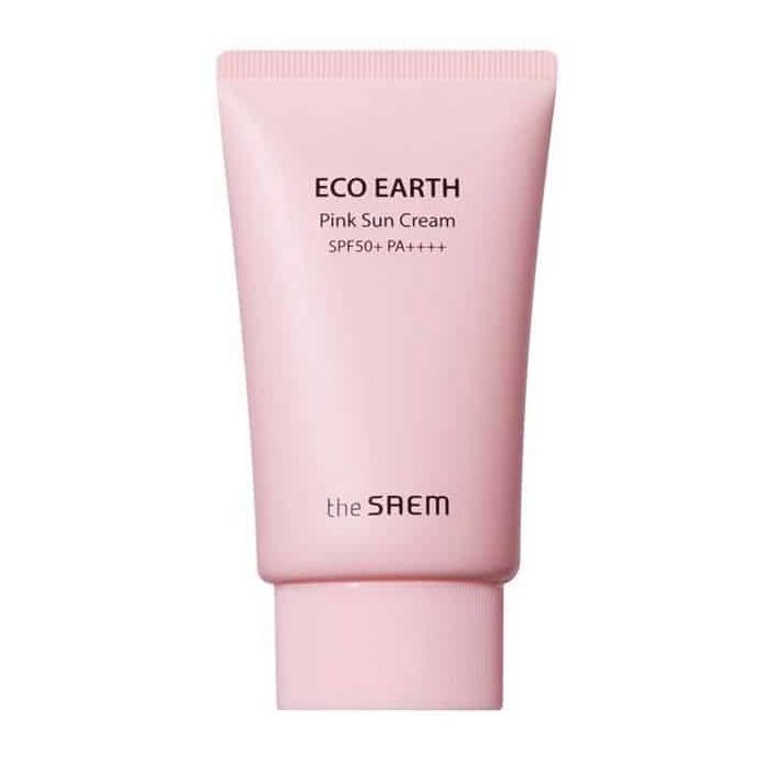varian sunscreen the saem_Eco Earth Pink Sun Cream