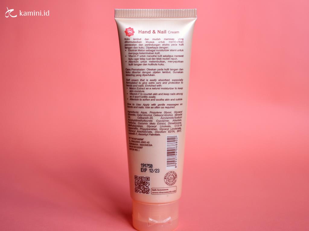 Review Viva Hand and Nail Cream_ Ingredients