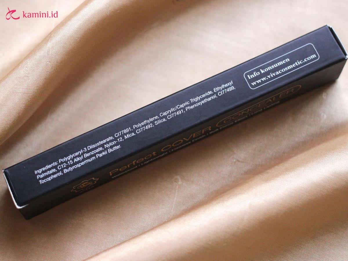 review viva perfect cover concealer_ingredients list