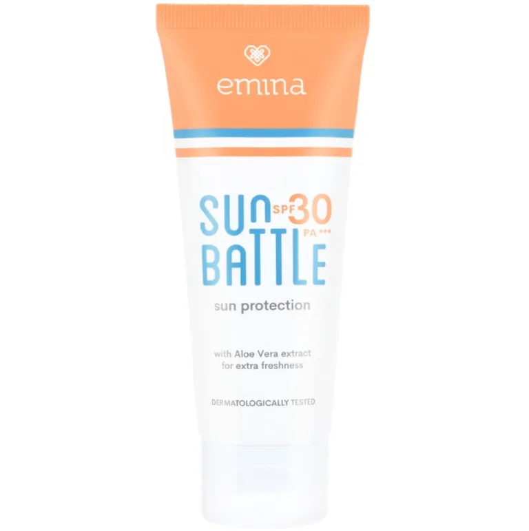 Skincare Emina untuk Kulit Berjerawat_Emina Sun Battle SPF 30 _