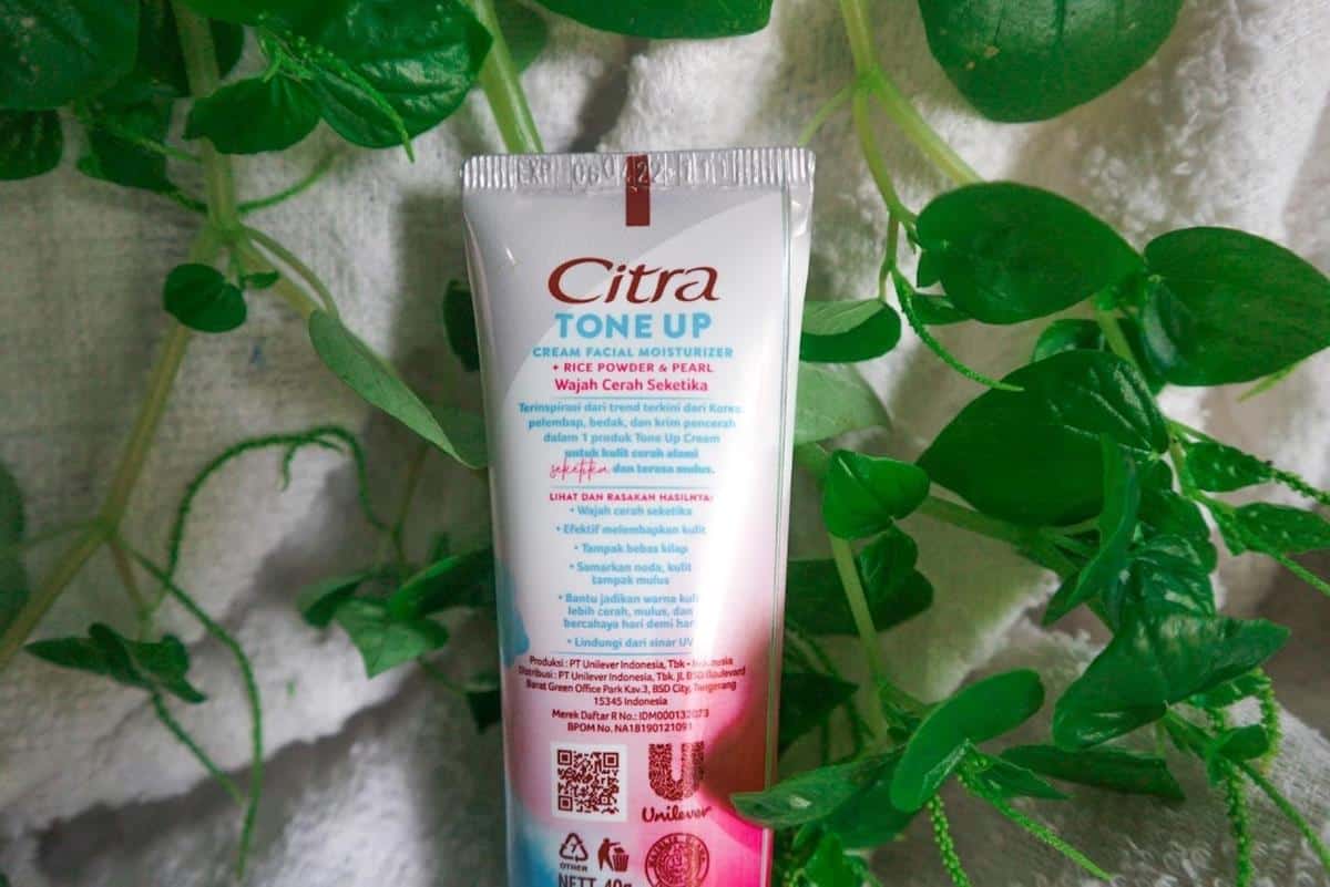 Review Citra Pearly White UV Tone Up Cream_Full Ingredient