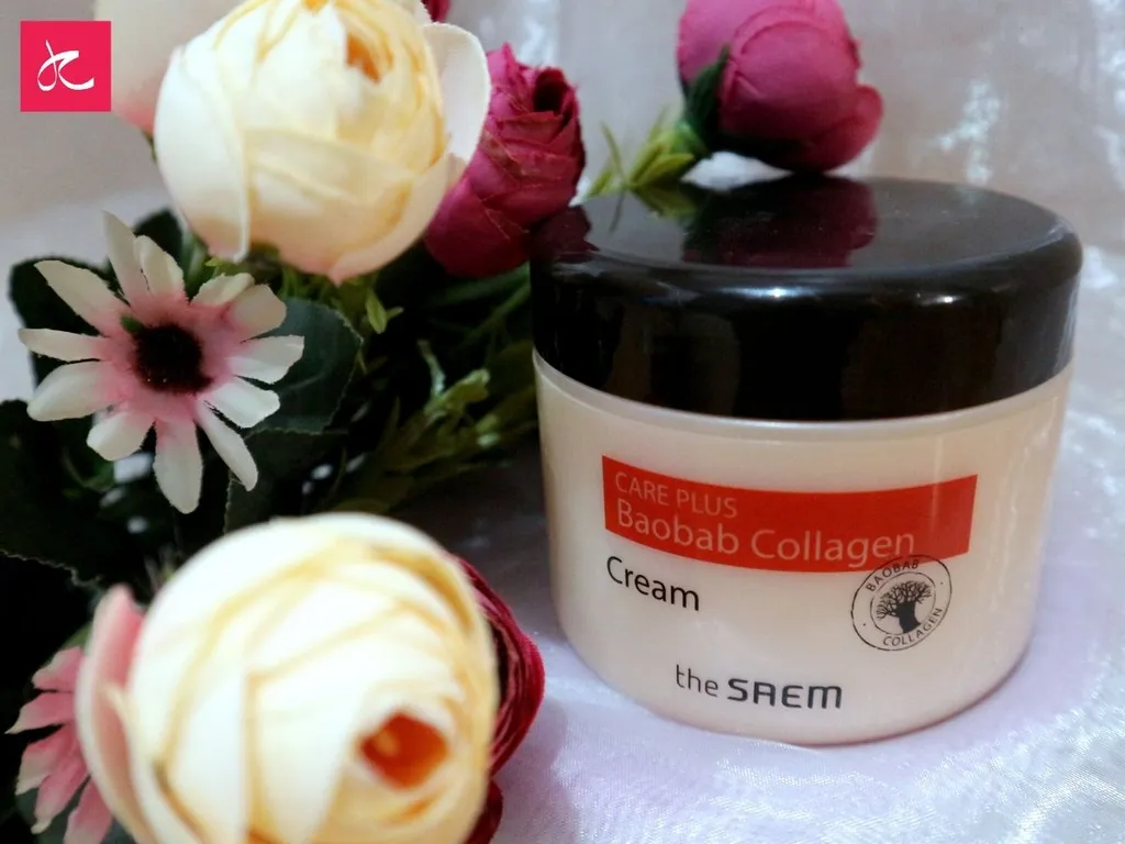 Review Pelembab the SAEM Care Plus Baobab Collagen Cream 1