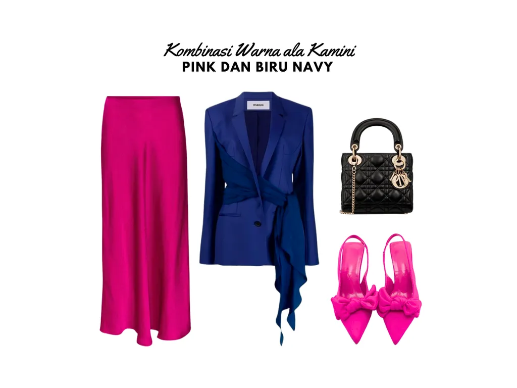 Warna Pink dan Navy_