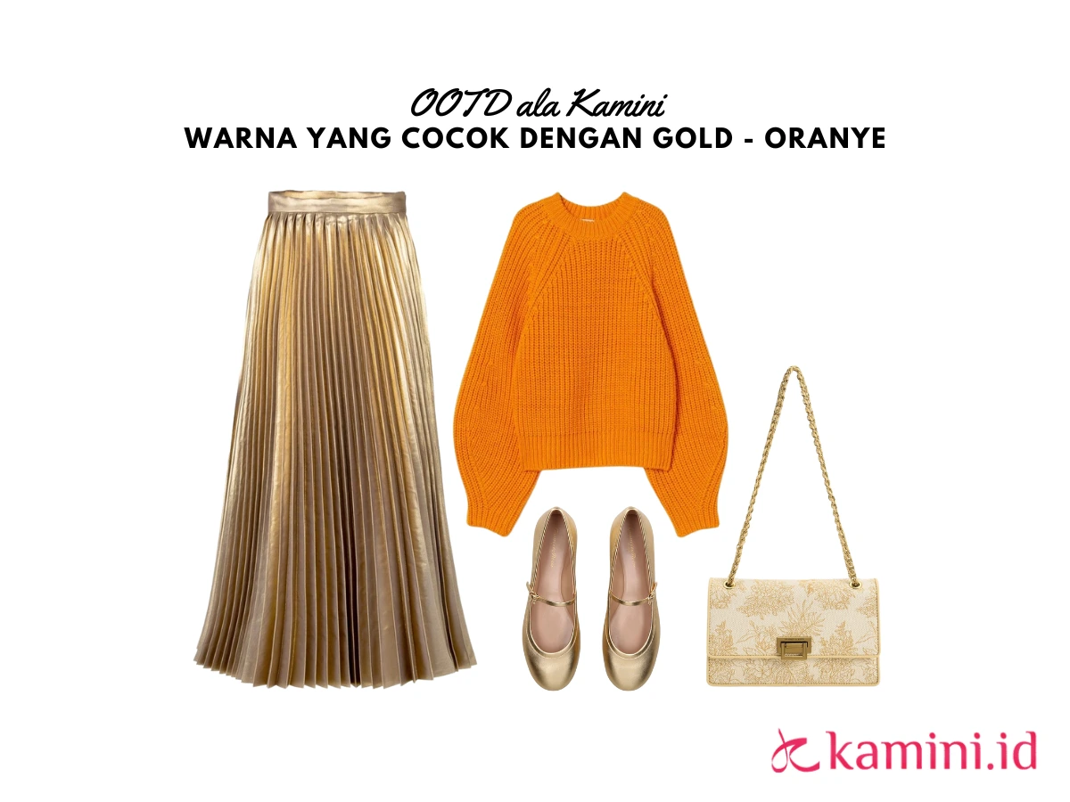 Warna yang Cocok Dengan Gold - Oranye
