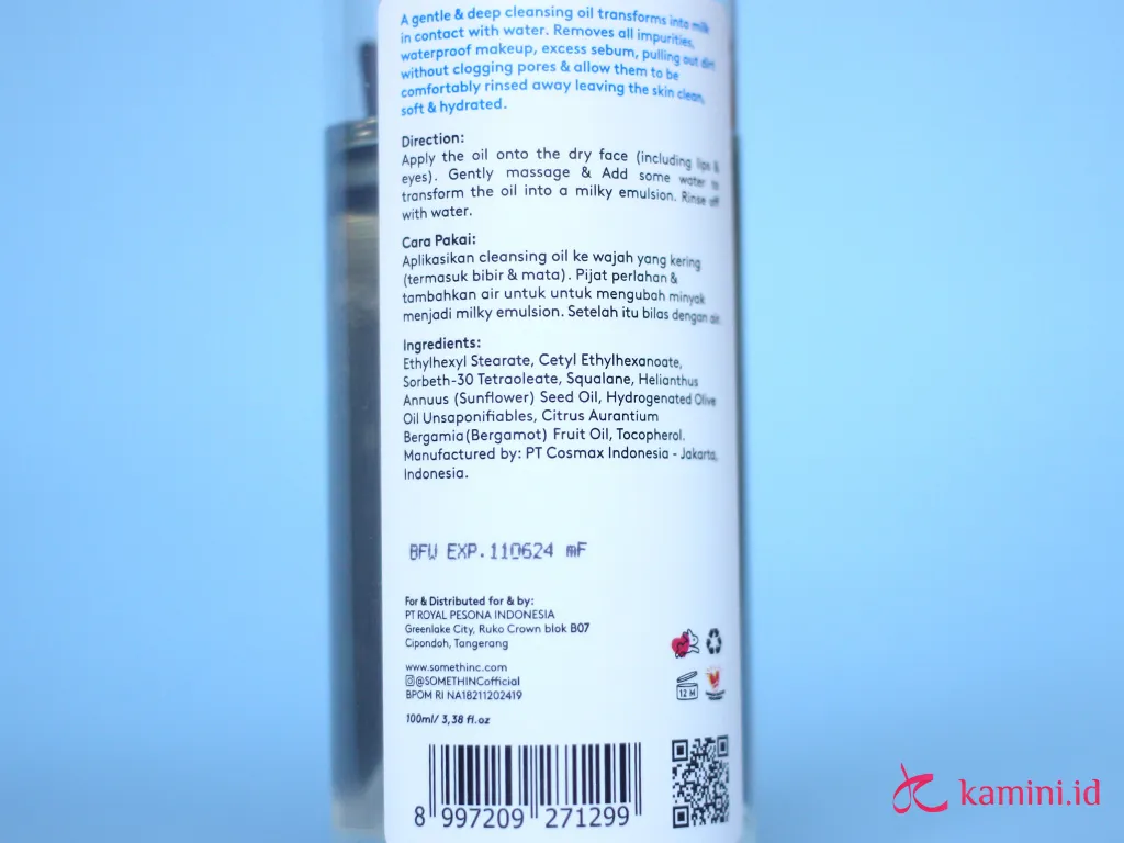 review somethinc alpha squalaneoxidant deep cleansing oil_ingredients_