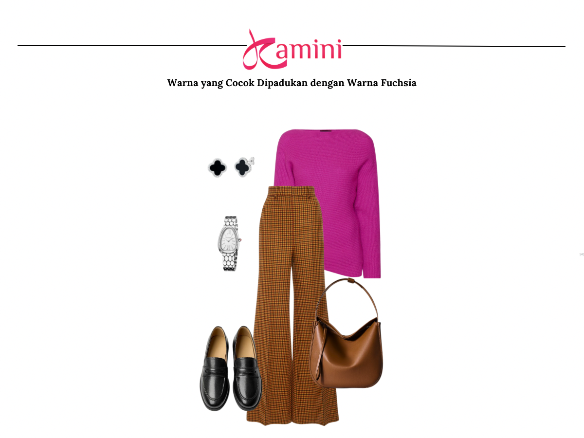 Warna Fushsia dan Warna Cokelat