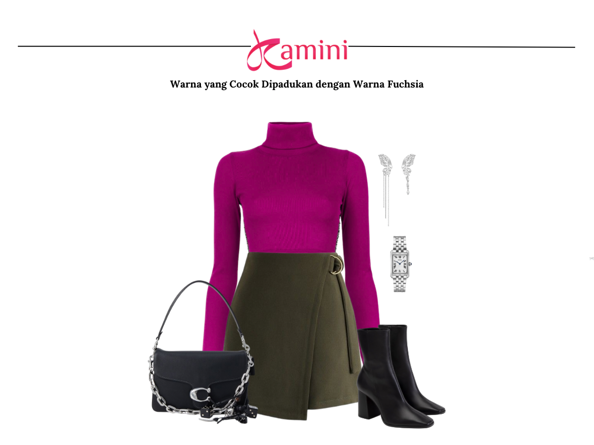 Warna Fushsia dan Warna Hijau Army