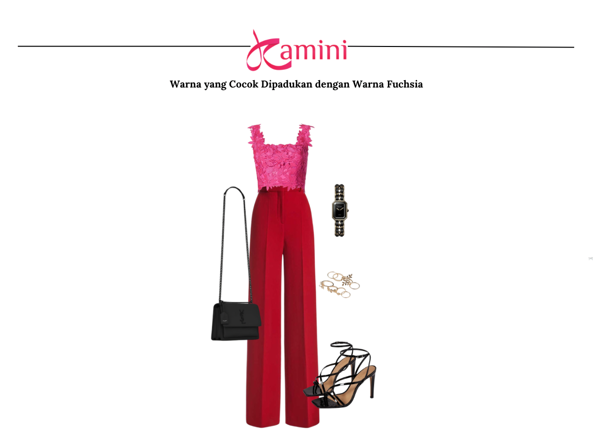 Warna Fushsia dan Warna Merah