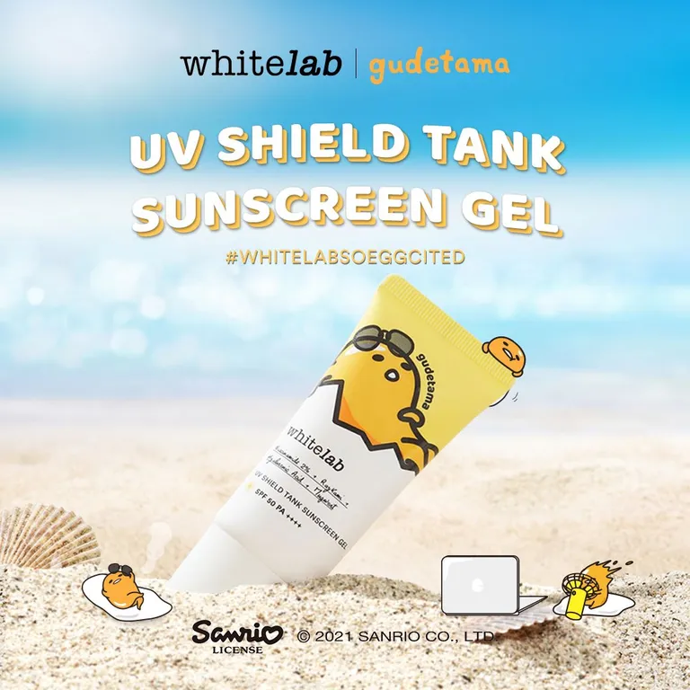 Whitelab x Gudetama UV Shield Tank Sunscreen Gel_