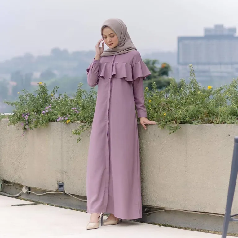 warna hijab untuk baju ungu muda_Ungu Muda dengan Hijab Dusty Purple_