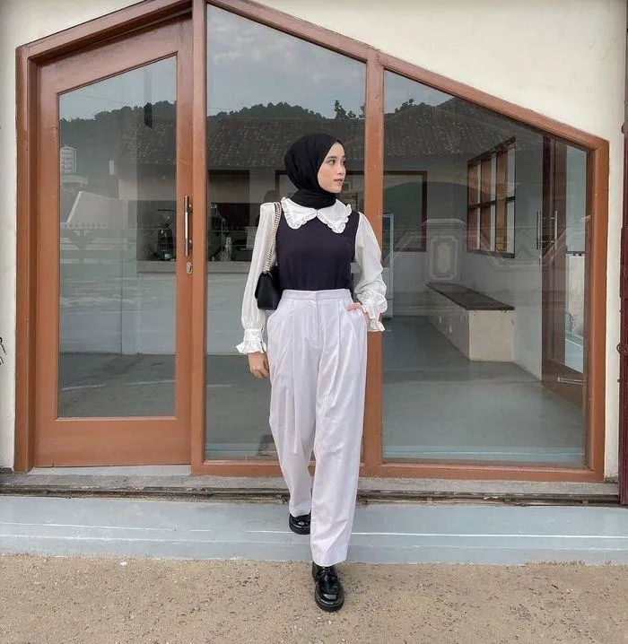 ootd celana putih hijab-5_