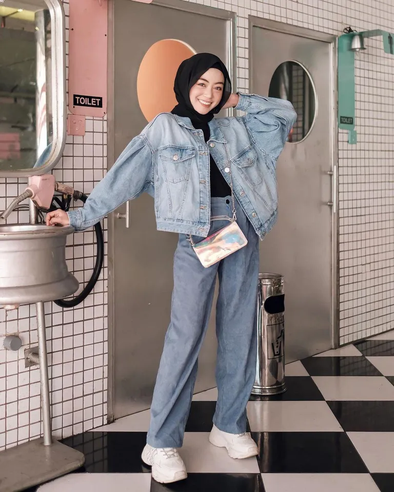 ootd jaket jeans hijab-1_