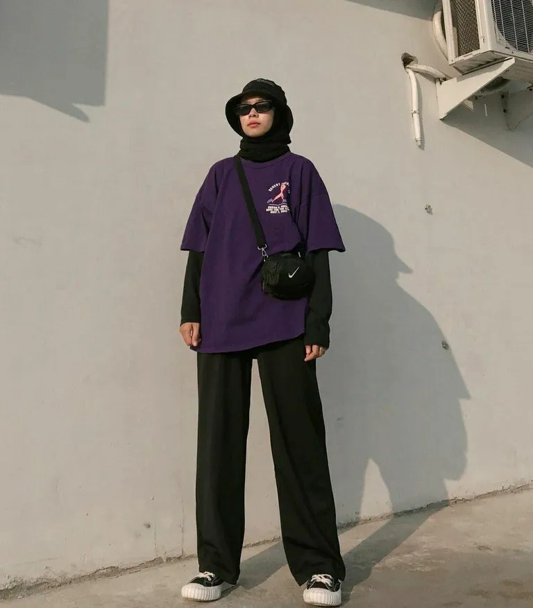 ootd kulot hitam hijab-6_