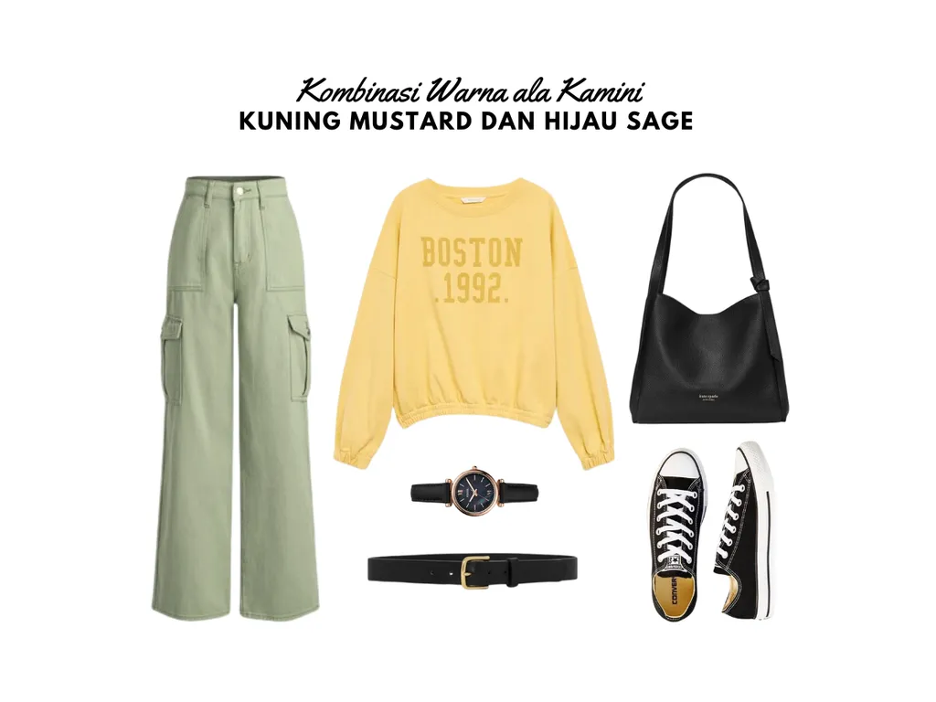 Warna Kuning Mustard dan Hijau Sage_