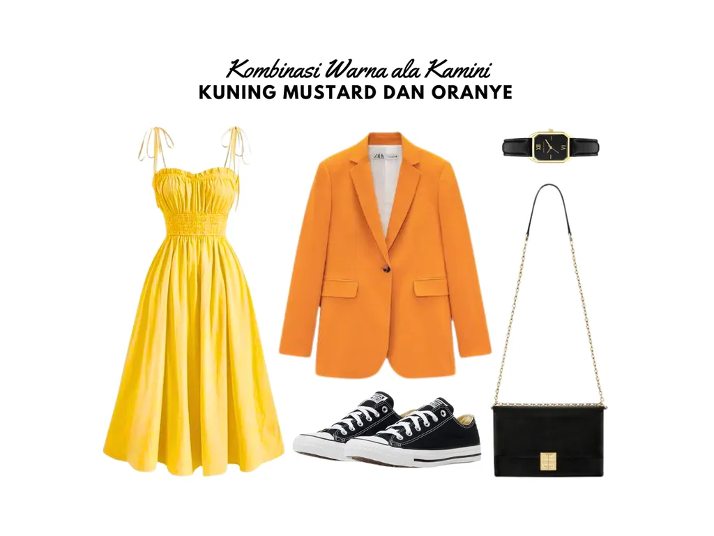 Warna Kuning Mustard dan Oranye_