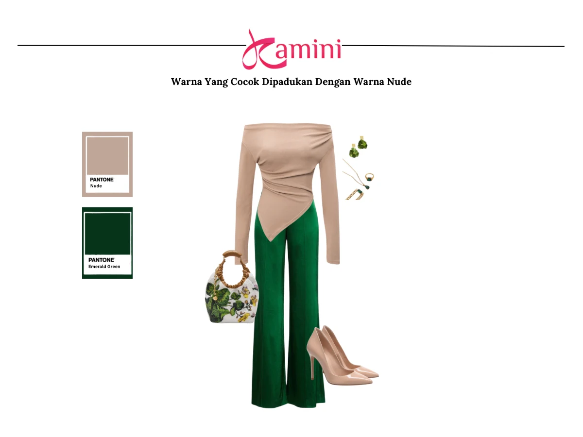 Warna Nude dan Hijau Emerald