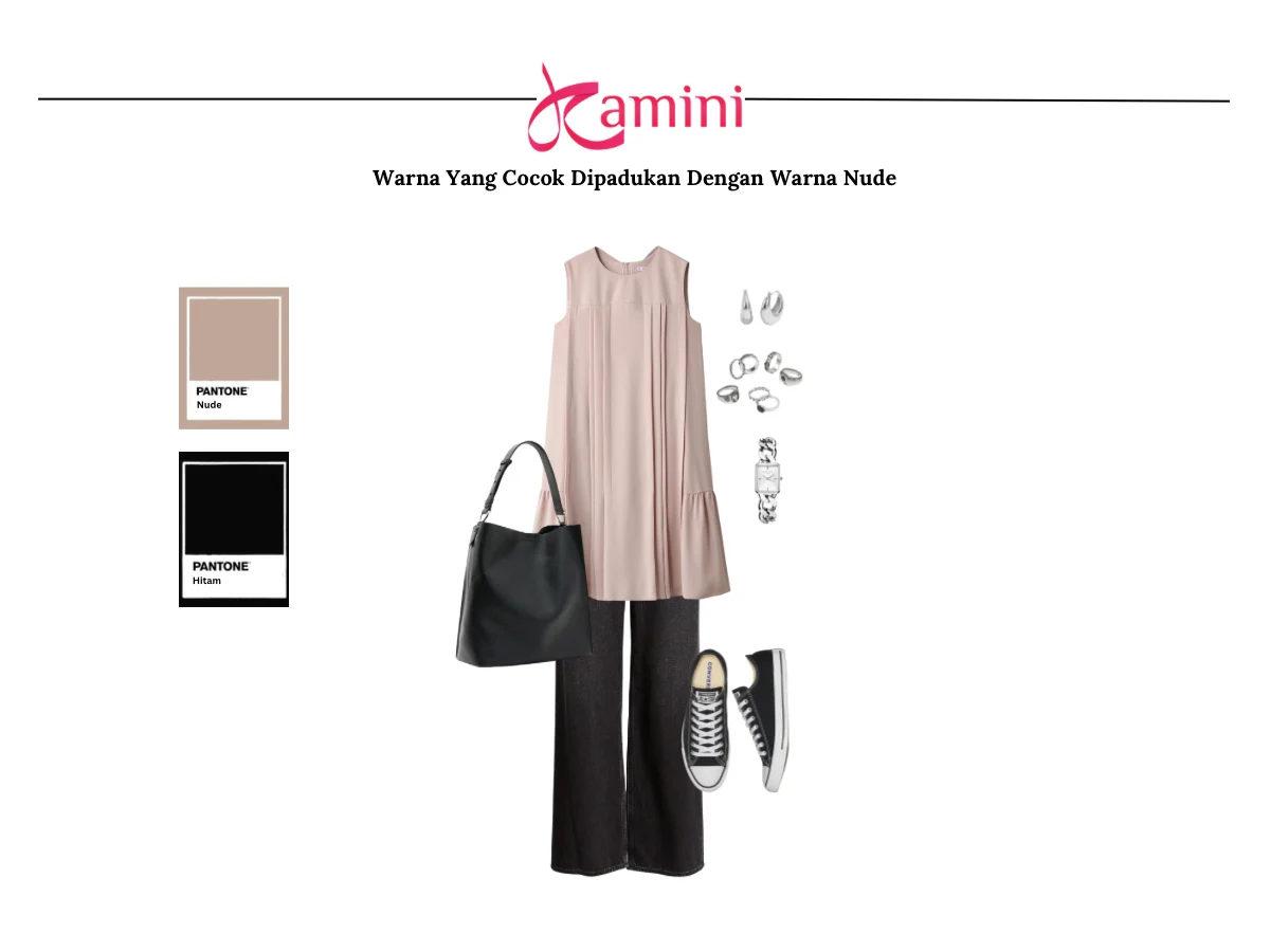 Warna Nude dan Hitam