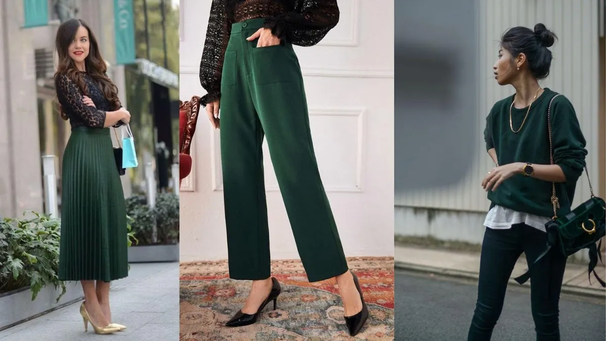 10 Padu Padan Warna Hijau Botol yang Elegan dalam Fashion