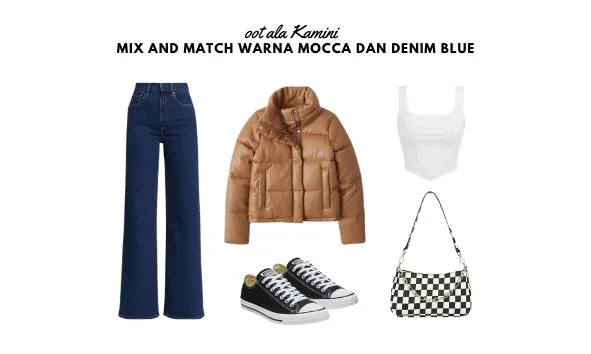 Mix and Match Warna Mocca dan Denim Blue_