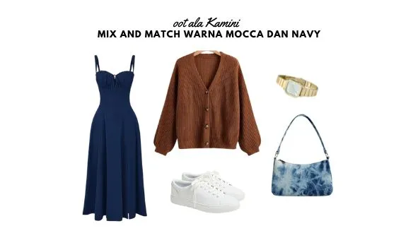 Mix and Match Warna Mocca dan Navy_