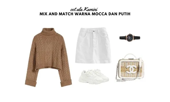 Mix and Match Warna Mocca dan Putih_