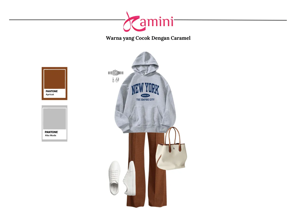 Warna Caramel dan Warna Abu Muda_