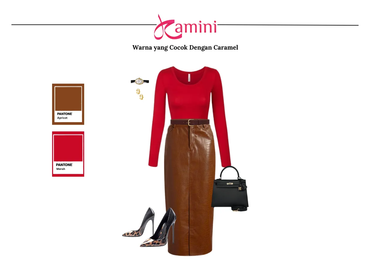Warna Caramel dan Warna Merah_