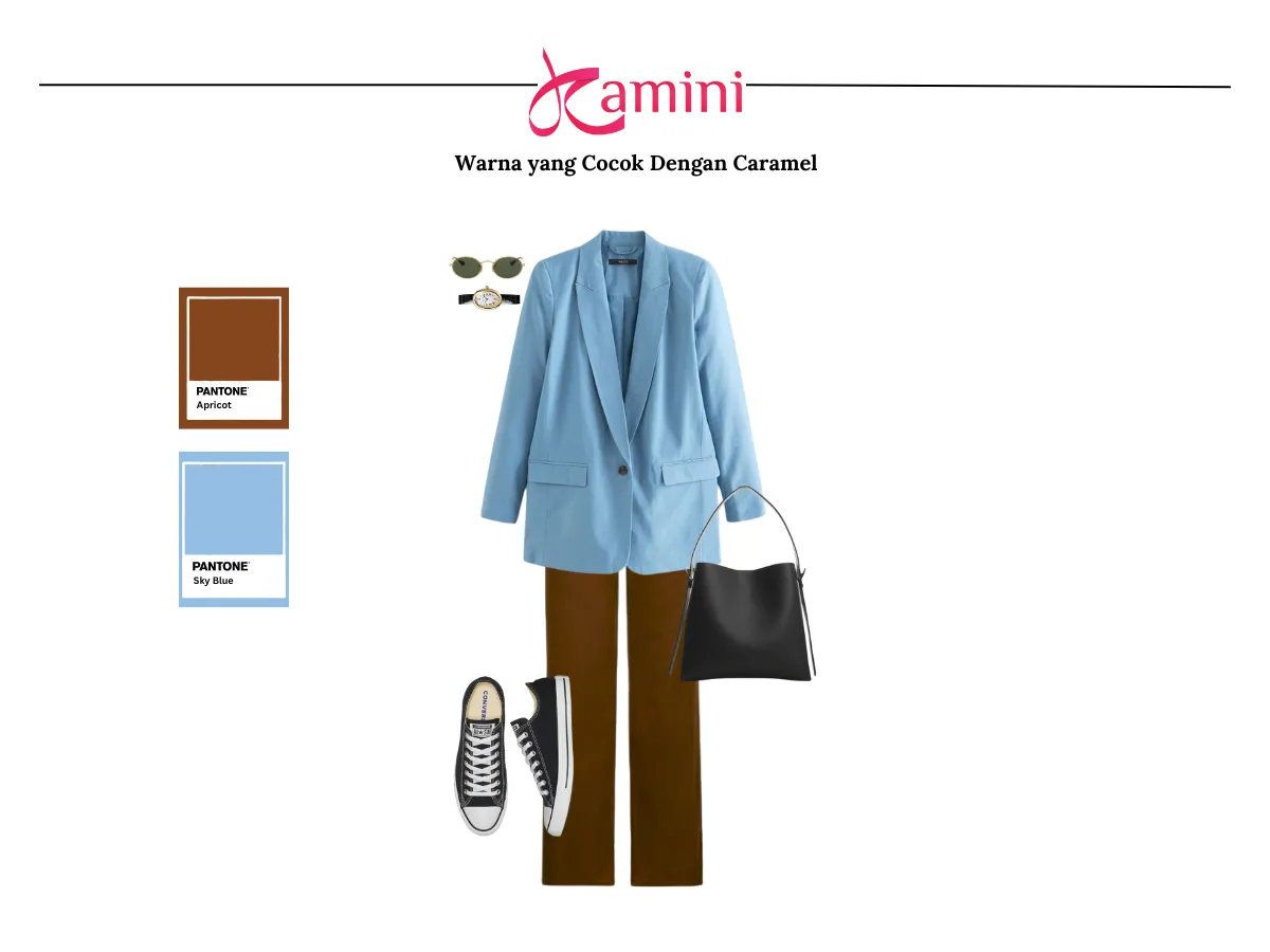 Warna Caramel dan Warna Sky Blue_