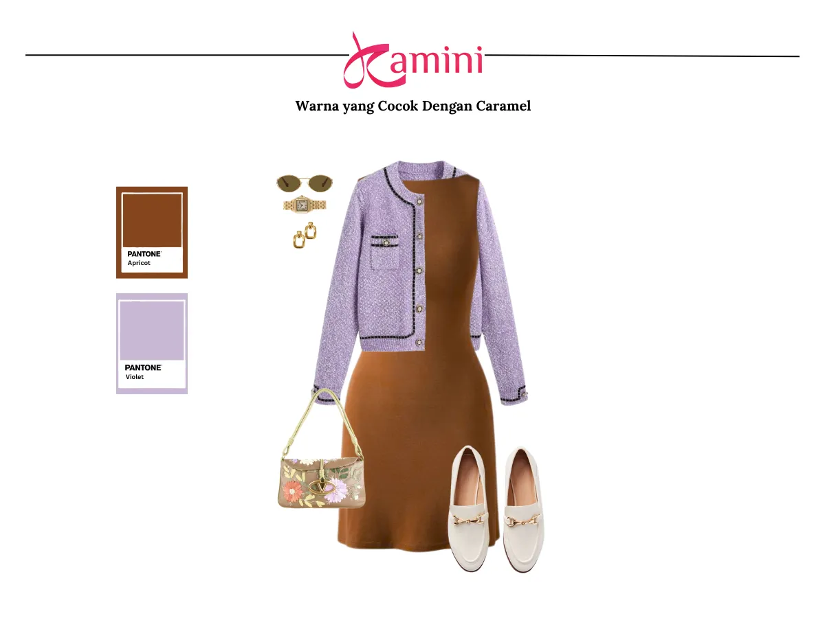 Warna Caramel dan Warna Violet_