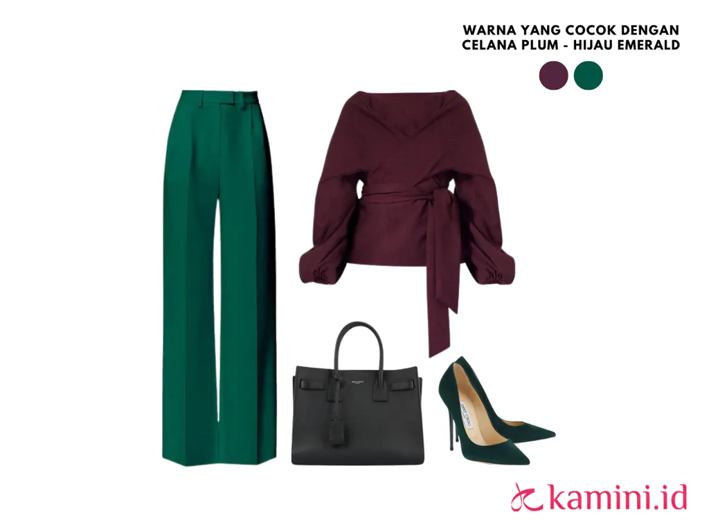Warna yang Cocok Dengan Plum - Hijau Emerald_