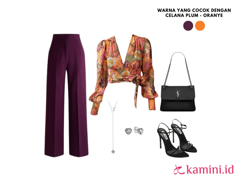 Warna yang Cocok Dengan Plum - Oranye_
