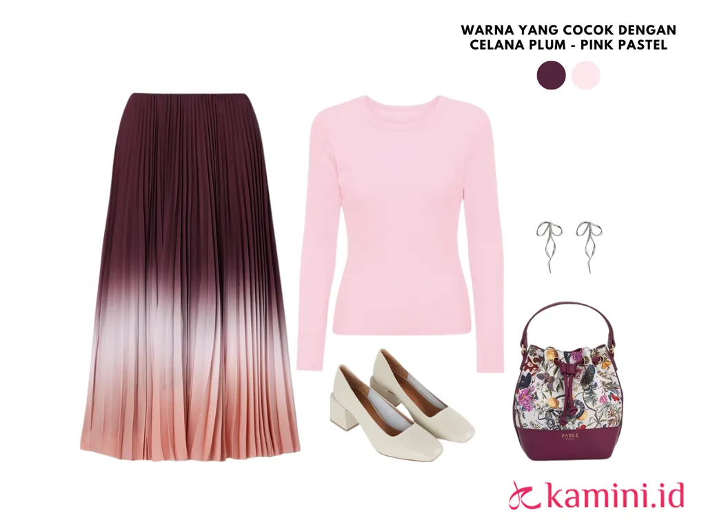 Warna yang Cocok Dengan Plum - Pink Pastel_