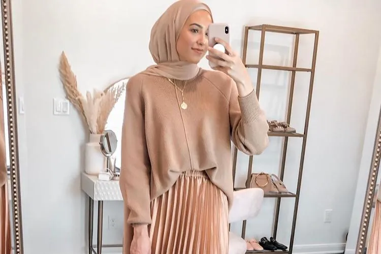 warna hijab yang cocok untuk baju khaki_Khaki_