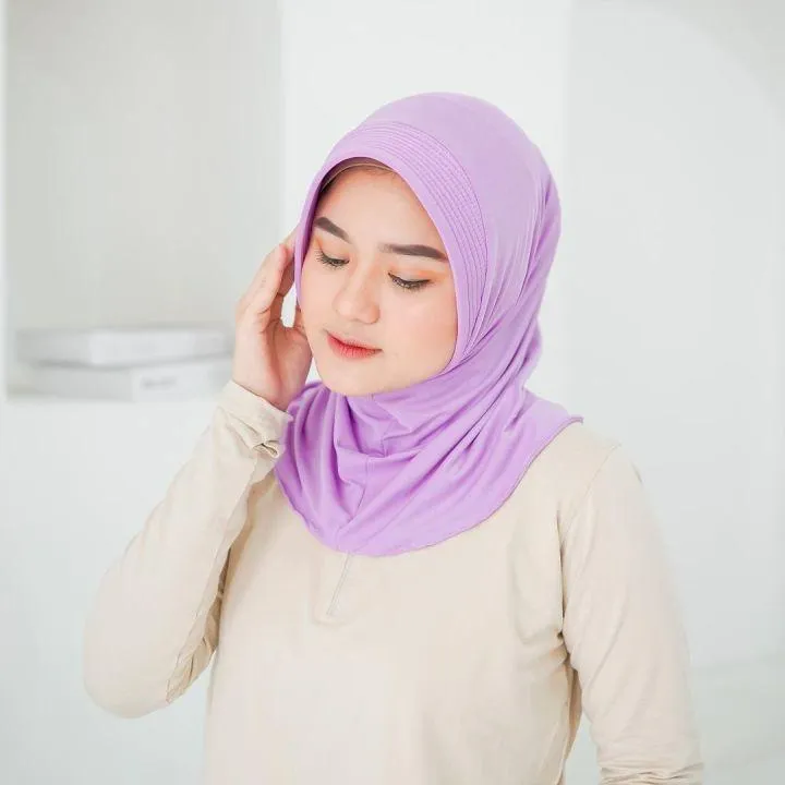 warna hijab yang cocok untuk baju khaki_Lilac_