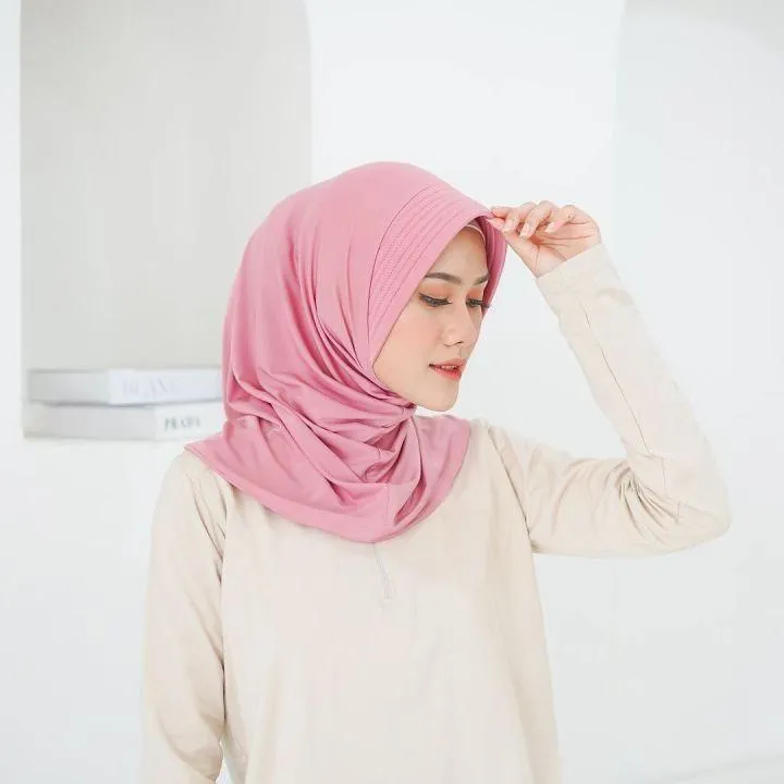 warna hijab yang cocok untuk baju khaki_Pink_