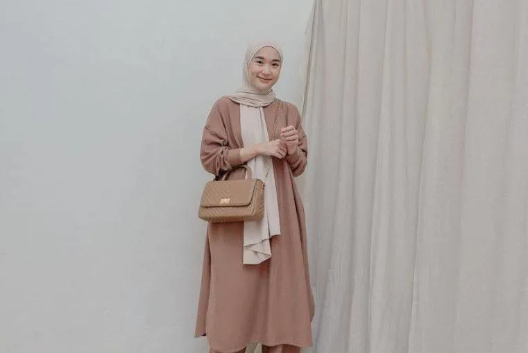 warna hijab yanng cocok untuk baju milo_Krem_