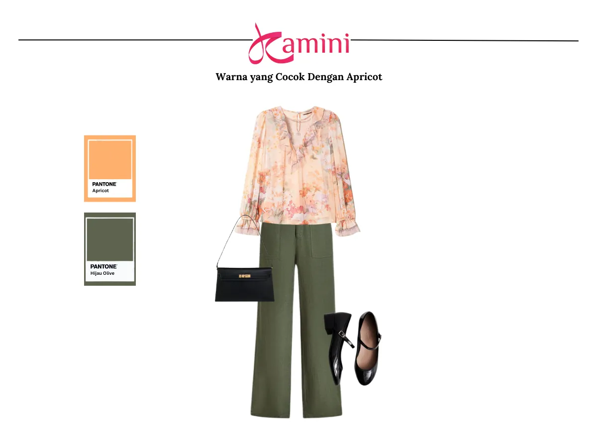 Warna Apricot dan Warna Hijau Olive_