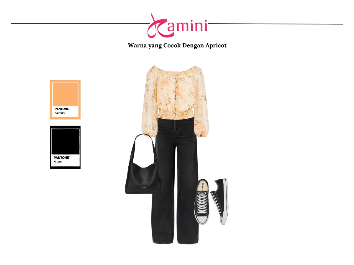 Warna Apricot dan Warna Hitam_